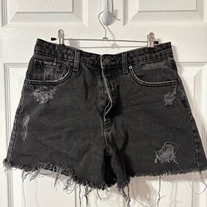 Wild Fable Black Distressed Jean Shorts
